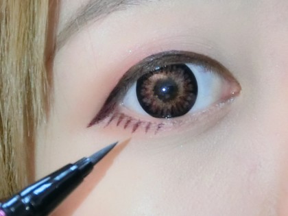 Step_Draw lower lash